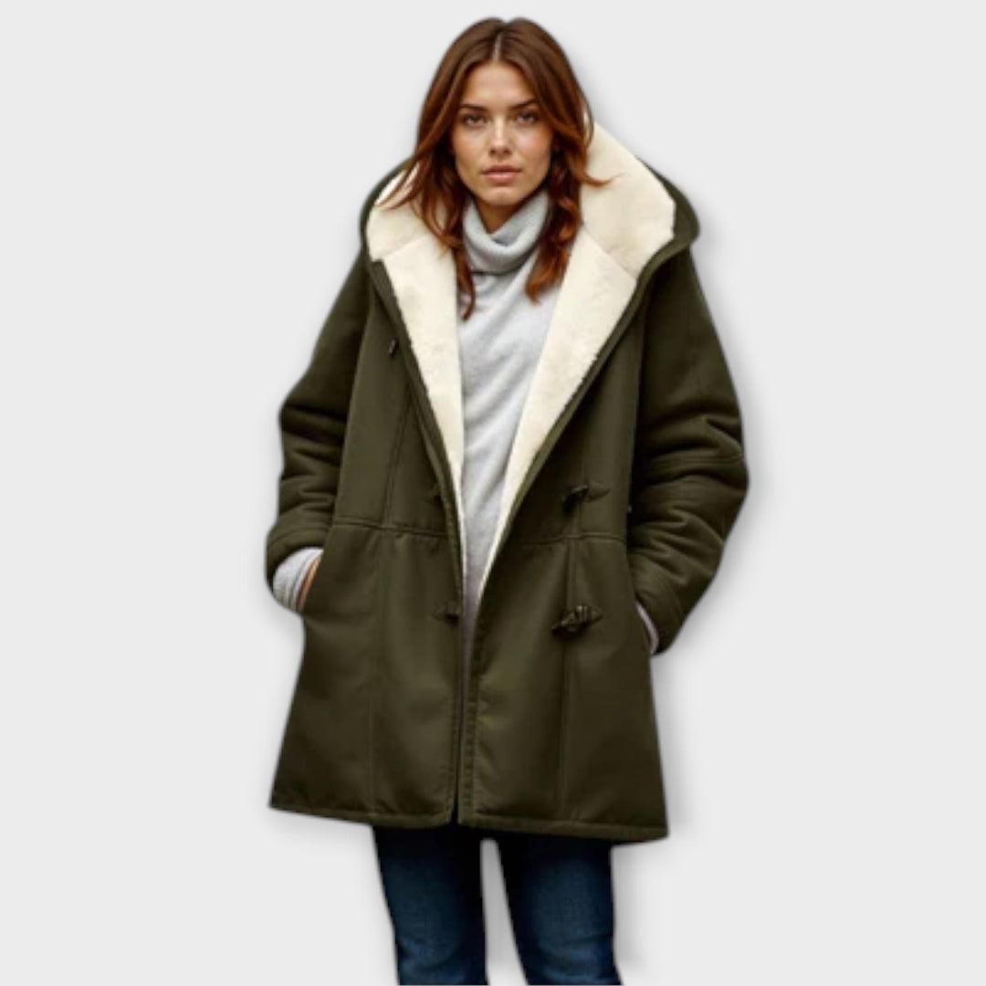 Elga - Ērts Mētelis ar Fleece Odere