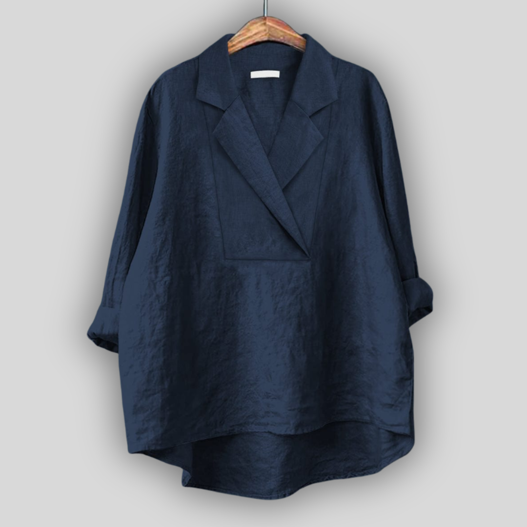 Linen Blouse "Rozā Aura"