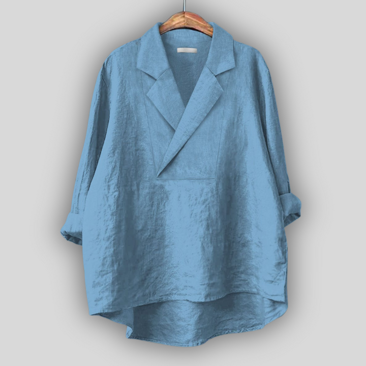 Linen Blouse "Rozā Aura"