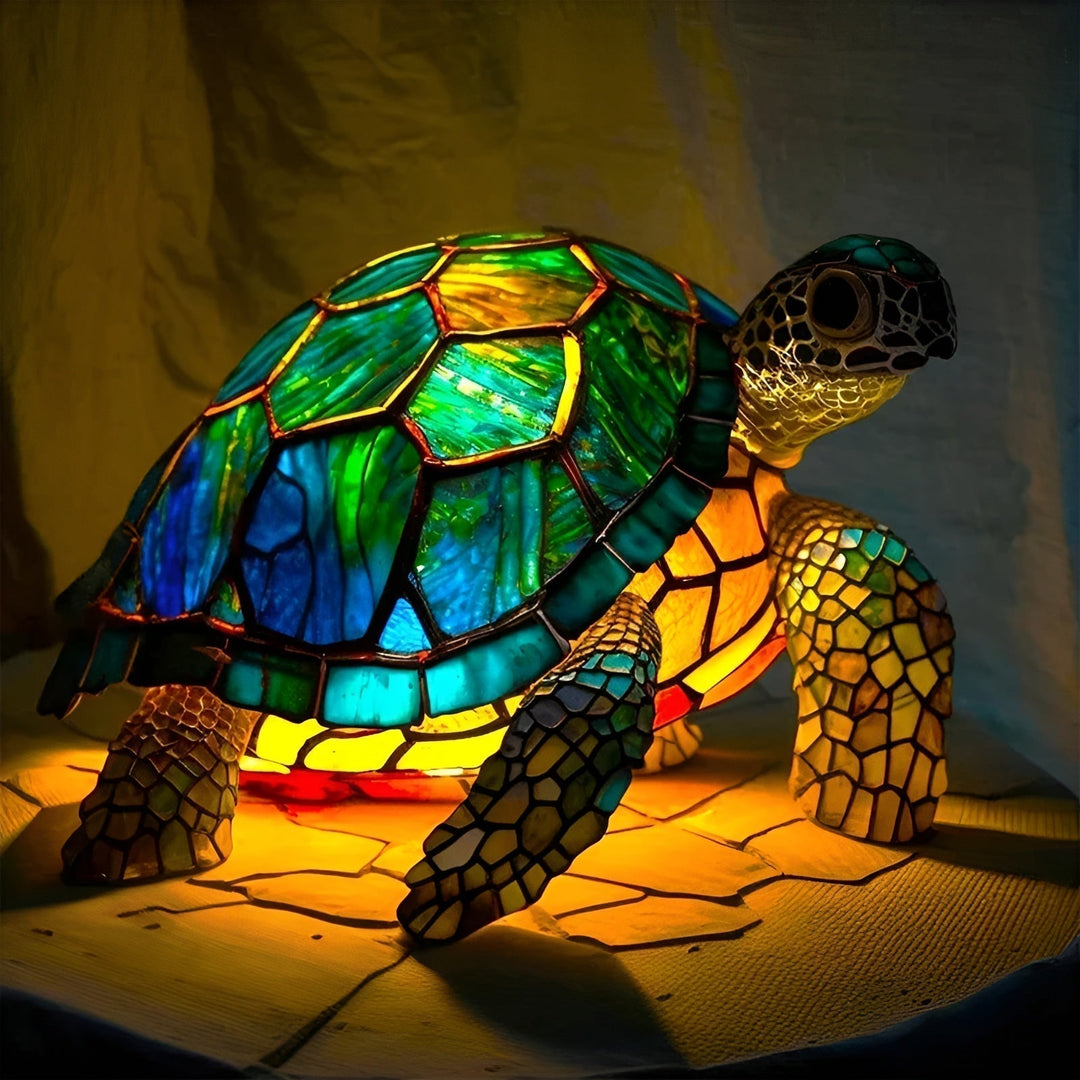 Ežeras - Vitražs lampa