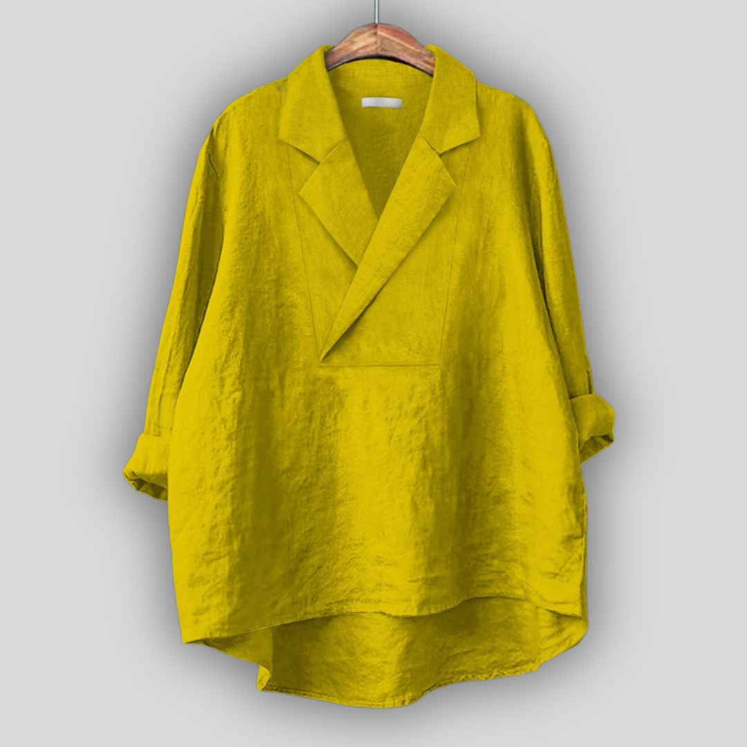 Linen Blouse "Rozā Aura"
