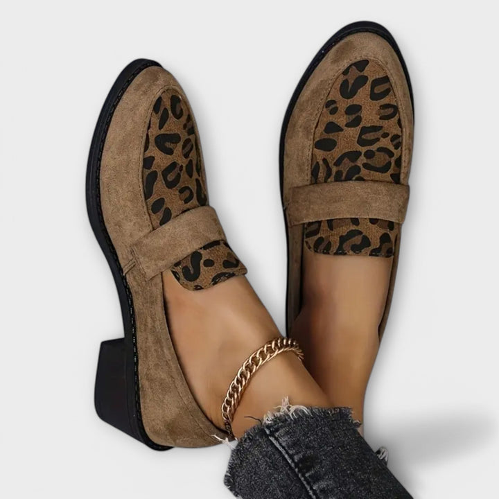 Kamila - Eleganti apavi ar leoparda rakstu