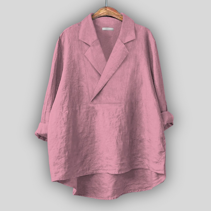 Linen Blouse "Rozā Aura"