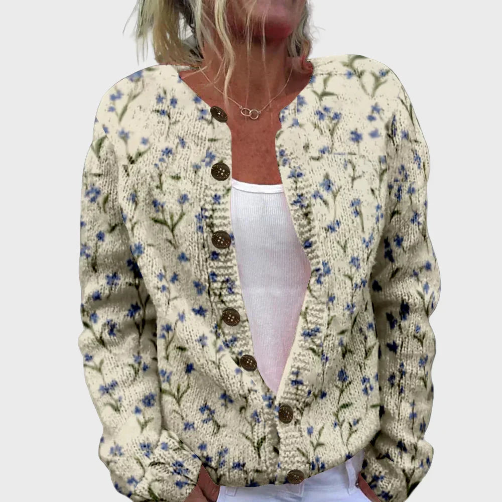 Eleganta Adīta Veste ar Rakstu