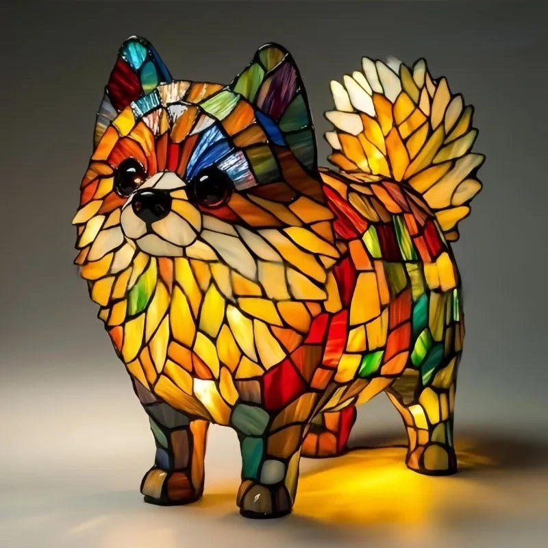 Piki - vitrāžas lampa