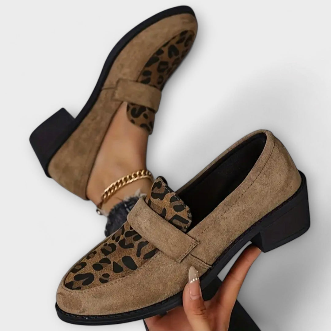Kamila - Eleganti apavi ar leoparda rakstu